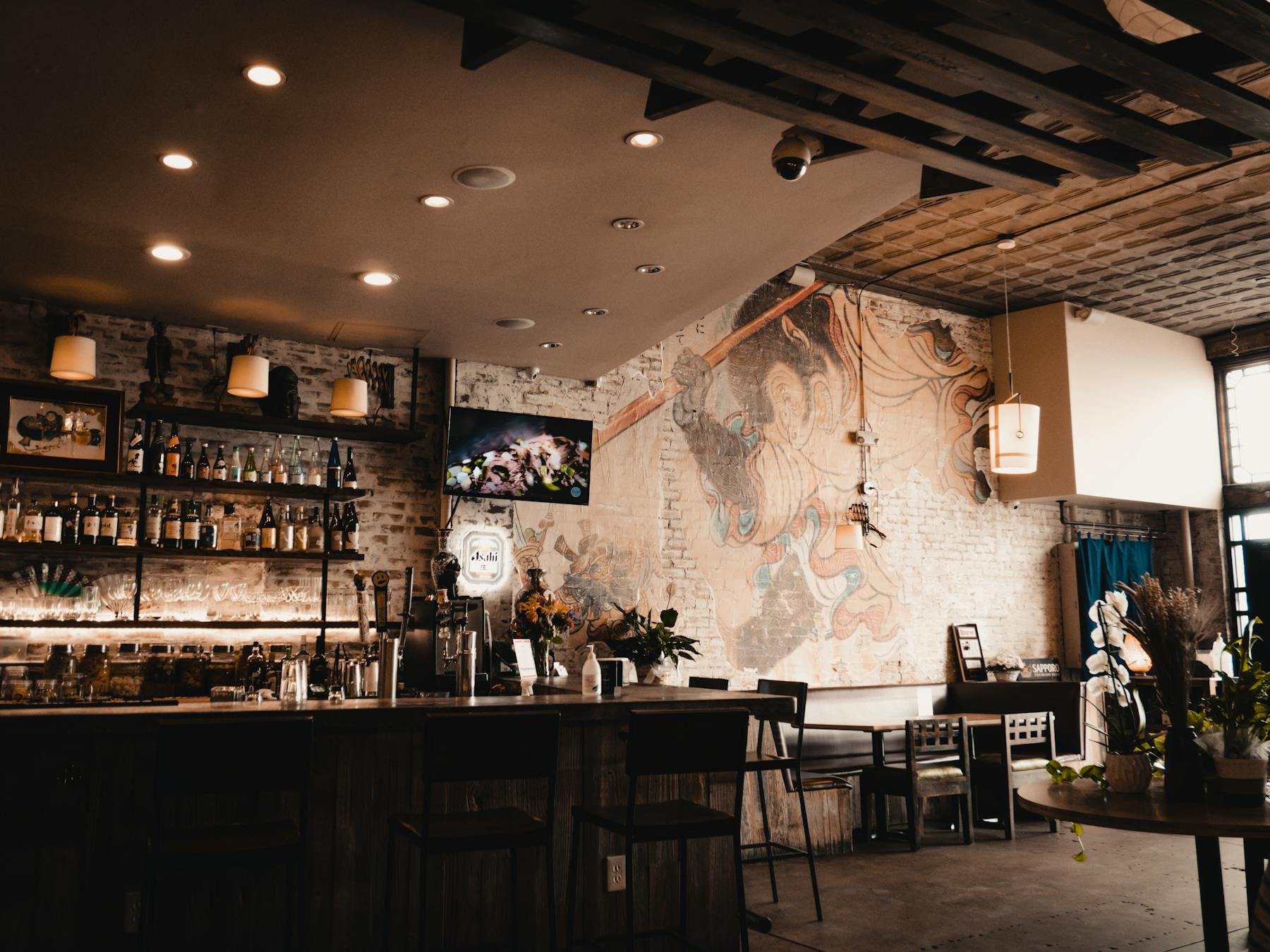 Night Lounge Brand Mural